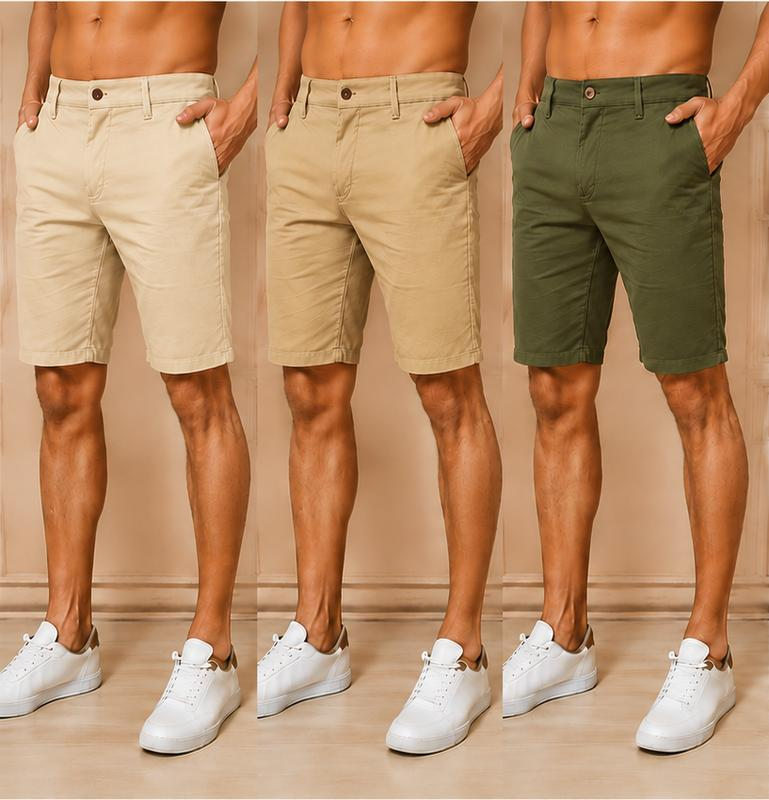 Kit 3 bermuda sarja masculino bolsa embutida economica premiun Shorts Casuais De Verão Shorts Essenciais