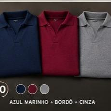 Kit 10: Azul-marinho + Bordô + Cinza