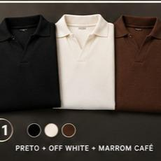 Kit 11: Preto + Off-white + Marrom café