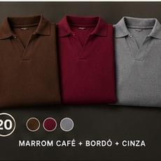 Kit 20: Marrom café + Bordô + Cinza